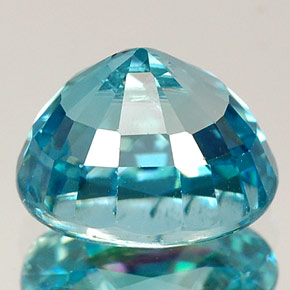 4,20 ctw natürlicher blauer Zirkon, Oval Schliff, VVS