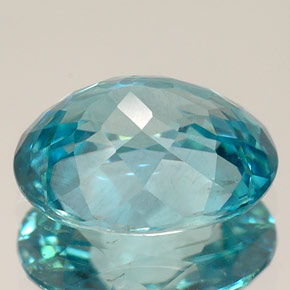 3,29 ctw natürlicher blauer Zirkon, Oval Schliff, VVS