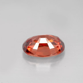 3,05 ctw natürlicher orangefarbener Zirkon, Oval Schliff, VVS-VS