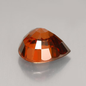 3,65 ctw natürlicher orangefarbener Zirkon, Birnenform, VVS