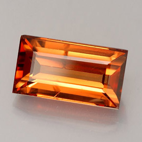 4,12 ctw natürlicher orangefarbener Zirkon, Baguette, VS