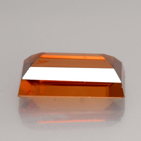 4,12 ctw natürlicher orangefarbener Zirkon, Baguette, VS