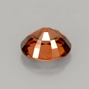 4,07 ctw natürlicher orangefarbener Zirkon, Oval Schliff, VVS