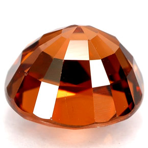 4,64 ctw natürlicher orangefarbener Zirkon, Oval Schliff, VVS