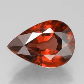4,14 ctw natürlicher orangefarbener Zirkon, Birnenform, VVS
