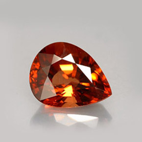 4,79 ctw natürlicher orangefarbener Zirkon, Birnenform, VVS-VS