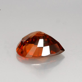 4,79 ctw natürlicher orangefarbener Zirkon, Birnenform, VVS-VS