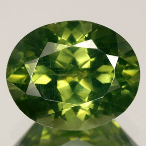 3,64 ctw natürlicher grüner Zirkon, Oval Schliff, VS
