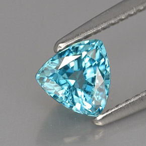 1,20 ctw natürlicher blauer Zirkon, Trillion, VVS-VS