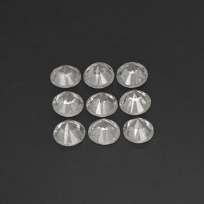  ct natürliche weißer Zirkon-Edelsteine, Rundschliff, VVS