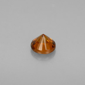0,60 ctw natürlicher orangefarbener Zirkon, Rundschliff, VVS
