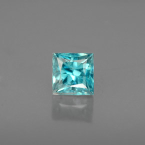0,65 ctw natürlicher blauer Zirkon, Quadrat, VS