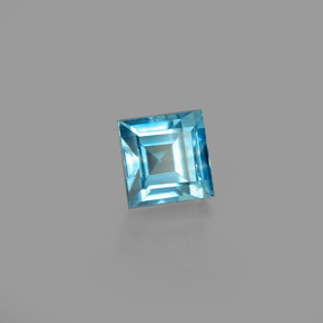 1,02 ctw natürlicher blauer Zirkon, Quadrat, VS
