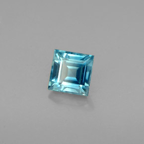 1,03 ctw natürlicher blauer Zirkon, Quadrat, VVS-VS