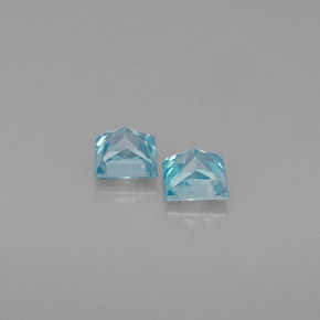 ct natürliche blauer Zirkon-Edelsteine, Quadrat, VS