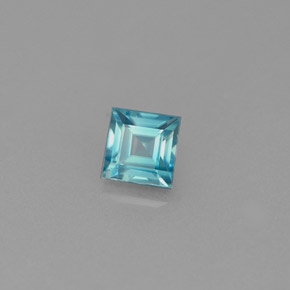 0,73 ctw natürlicher blauer Zirkon, Quadrat, VS