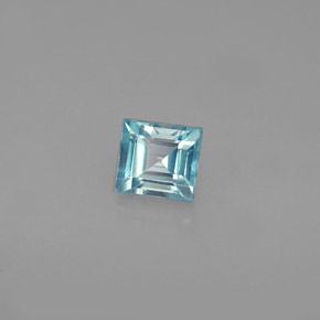0,70 ctw natürlicher blauer Zirkon, Quadrat, VVS-VS