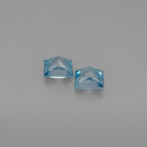  ct natürliche blauer Zirkon-Edelsteine, Quadrat, VVS-VS