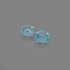  ct natürliche blauer Zirkon-Edelsteine, Quadrat, VS