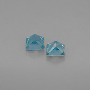  ct natürliche blauer Zirkon-Edelsteine, Quadrat, VS