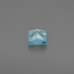 0,38 ctw natürlicher blauer Zirkon, Quadrat, VS