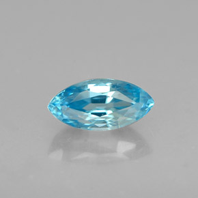 0,78 ctw natürlicher blauer Zirkon, Marquise, VVS