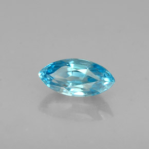 0,78 ctw natürlicher blauer Zirkon, Marquise, VVS