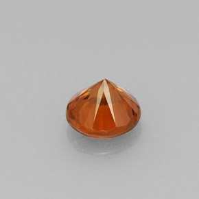 0,99 ctw natürlicher orangefarbener Zirkon, Rundschliff, VS