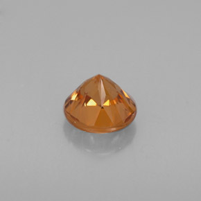 1,12 ctw natürlicher orangefarbener Zirkon, Rundschliff, VVS