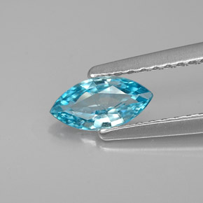0,53 ctw natürlicher blauer Zirkon, Marquise, VS