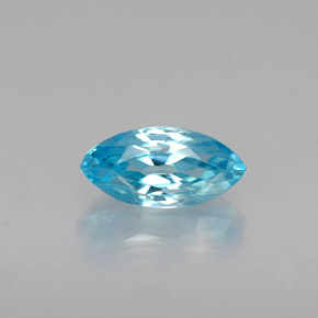 0,68 ctw natürlicher blauer Zirkon, Marquise, VVS