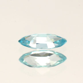 0,50 ctw natürlicher blauer Zirkon, Marquise, VVS