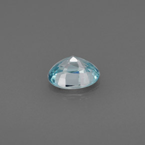 0,82 ctw natürlicher blauer Zirkon, Oval Schliff, VVS-VS