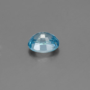 1,06 ctw natürlicher blauer Zirkon, Oval Schliff, VVS-VS