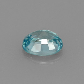 1,00 ctw natürlicher blauer Zirkon, Oval Schliff, VVS