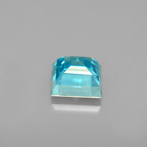1,00 ctw natürlicher blauer Zirkon, Quadrat, SI