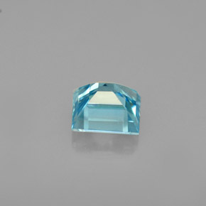 0,79 ctw natürlicher blauer Zirkon, Quadrat, VVS-VS