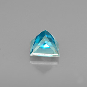 0,72 ctw natürlicher blauer Zirkon, Quadrat, VS