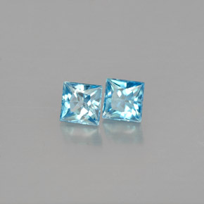  ct natürliche blauer Zirkon-Edelsteine, Quadrat, VVS-VS