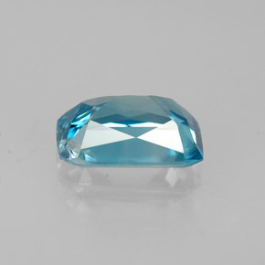 1,26 ctw natürlicher blauer Zirkon, Smaragdschliff, VS-SI