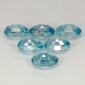  ct natürliche blauer Zirkon-Edelsteine, Oval Schliff, VVS-VS