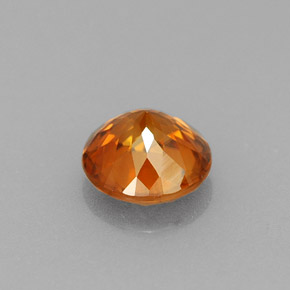 0,94 ctw natürlicher orangefarbener Zirkon, Rundschliff, VVS-VS