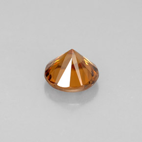 0,93 ctw natürlicher orangefarbener Zirkon, Rundschliff, VVS-VS