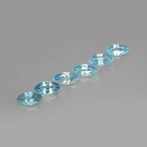  ct natürliche blauer Zirkon-Edelsteine, Marquise, VVS-VS