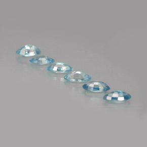  ct natürliche blauer Zirkon-Edelsteine, Marquise, VVS-VS