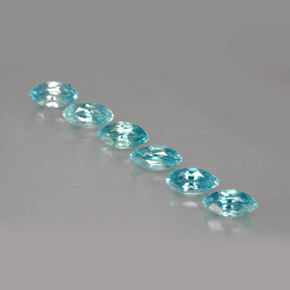  ct natürliche blauer Zirkon-Edelsteine, Marquise, VVS-VS