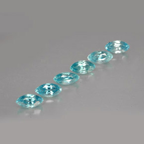  ct natürliche blauer Zirkon-Edelsteine, Marquise, VVS-VS