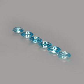  ct natürliche blauer Zirkon-Edelsteine, Marquise, VVS