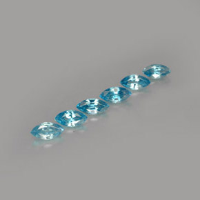  ct natürliche blauer Zirkon-Edelsteine, Marquise, VVS