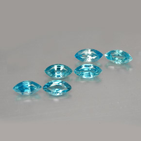  ct natürliche blauer Zirkon-Edelsteine, Marquise, VVS